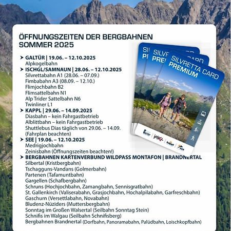 Apart Scharler Mit Silvretta Card See Bagian luar foto